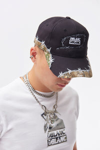 BARBED WIRE EMBROIDERED CAP